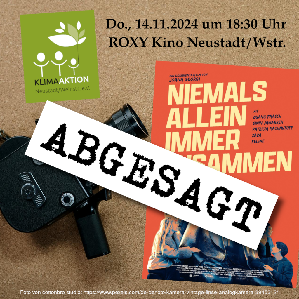 Filmreihe im Roxy Kino eingestellt