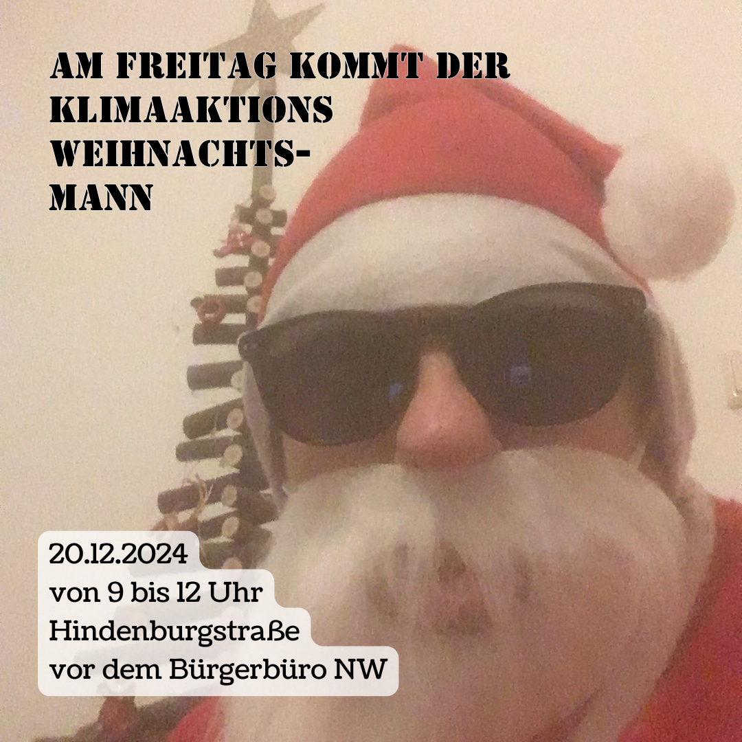 [20.12.] Am Freitag kommt der Klimaaktions-Weihnachtsmann