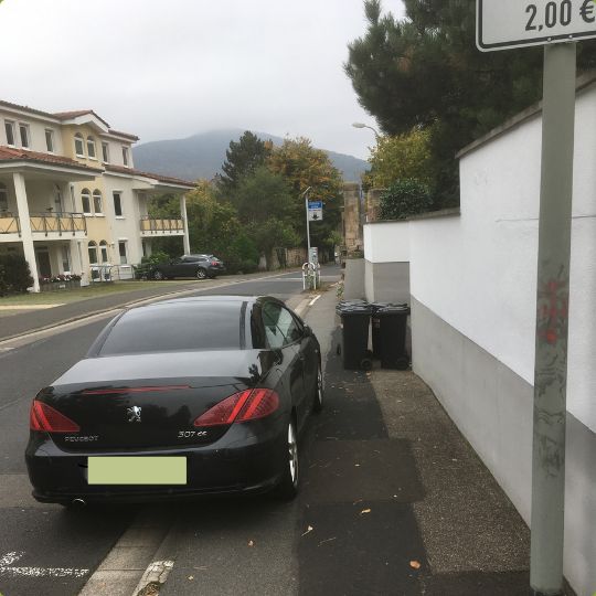 Gehwegparken in der Villenstraße