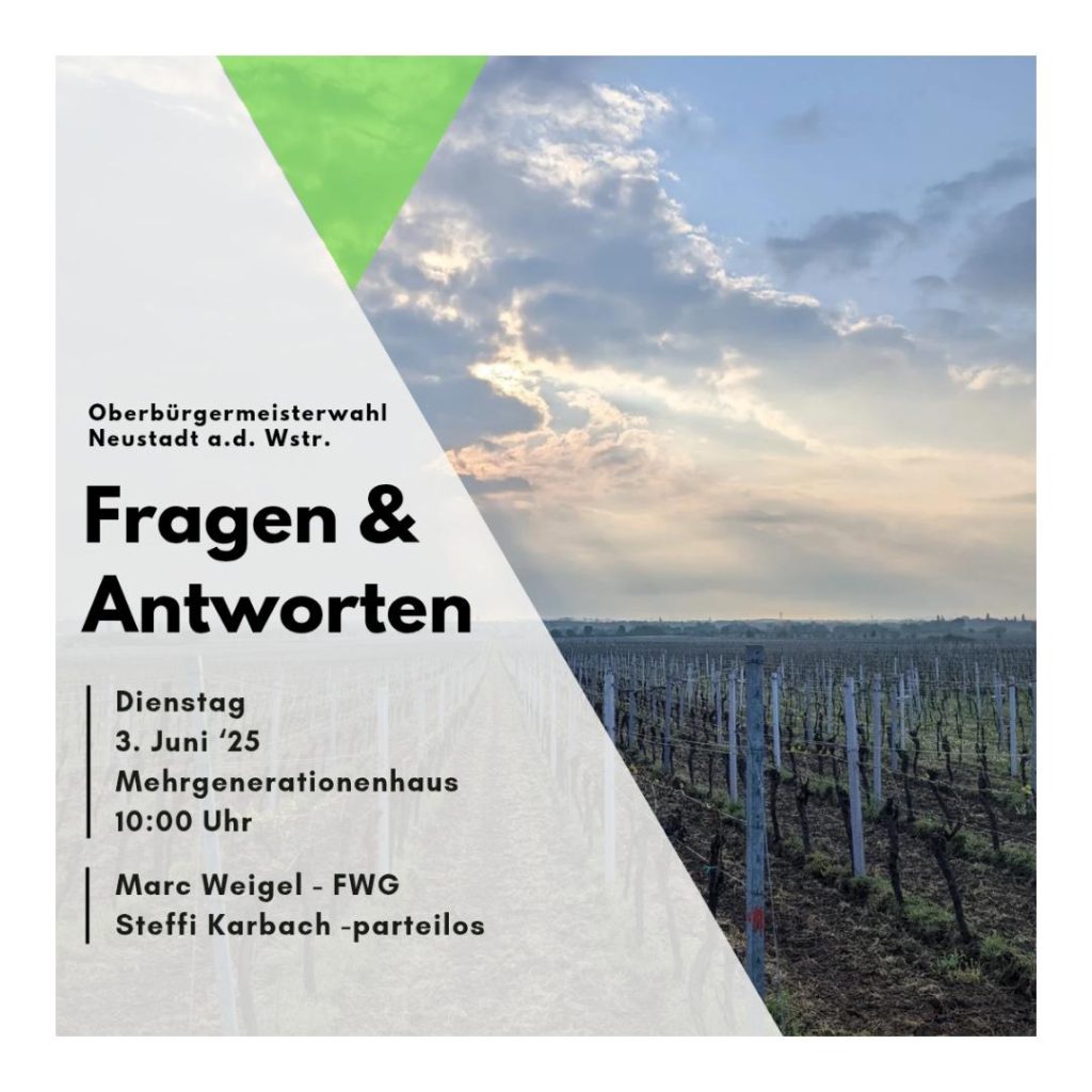 Fragen und Antworten zur OB-Wahl mit Frühstück im MGH in Neustadt/Wstr.