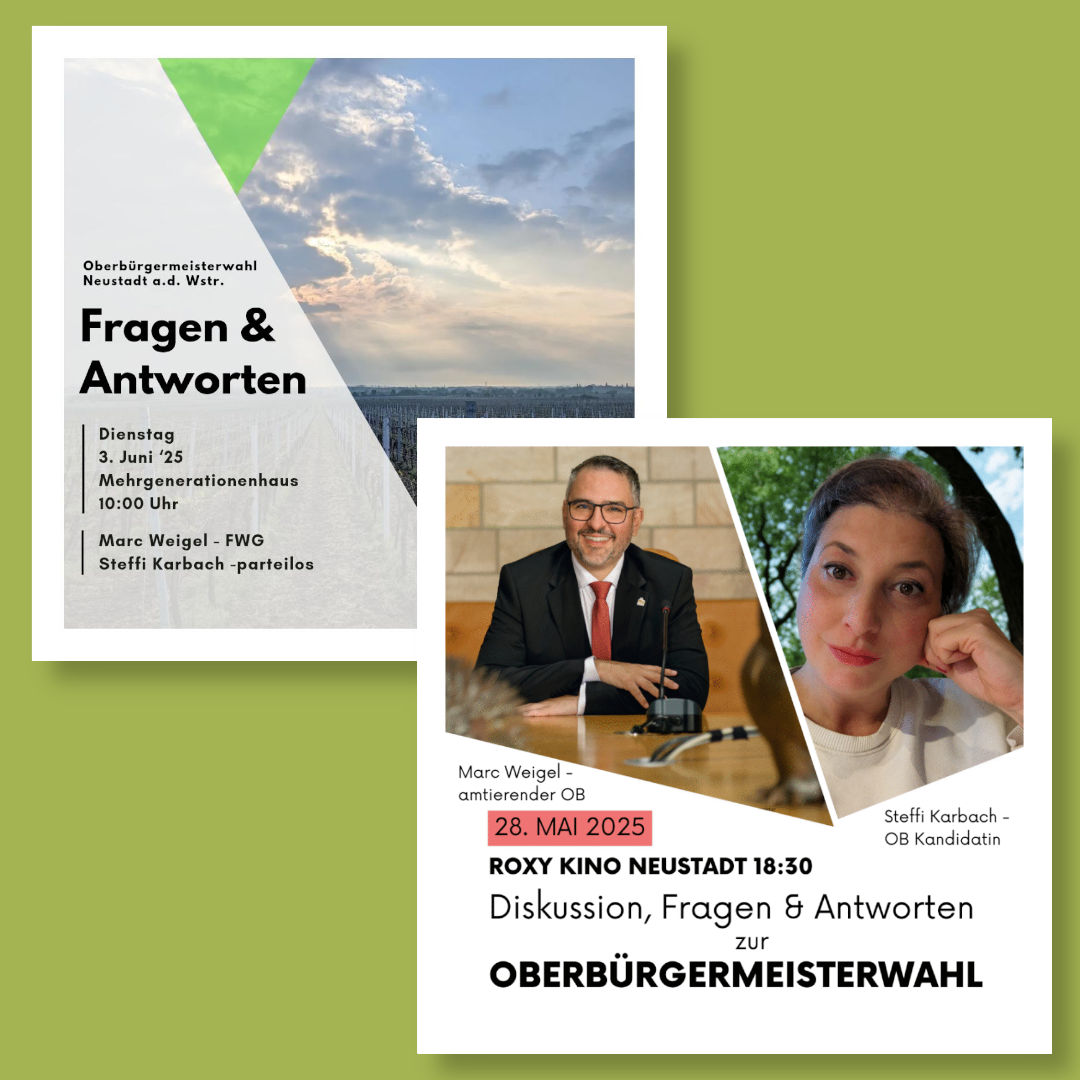 Veranstaltungen zur OB-Wahl