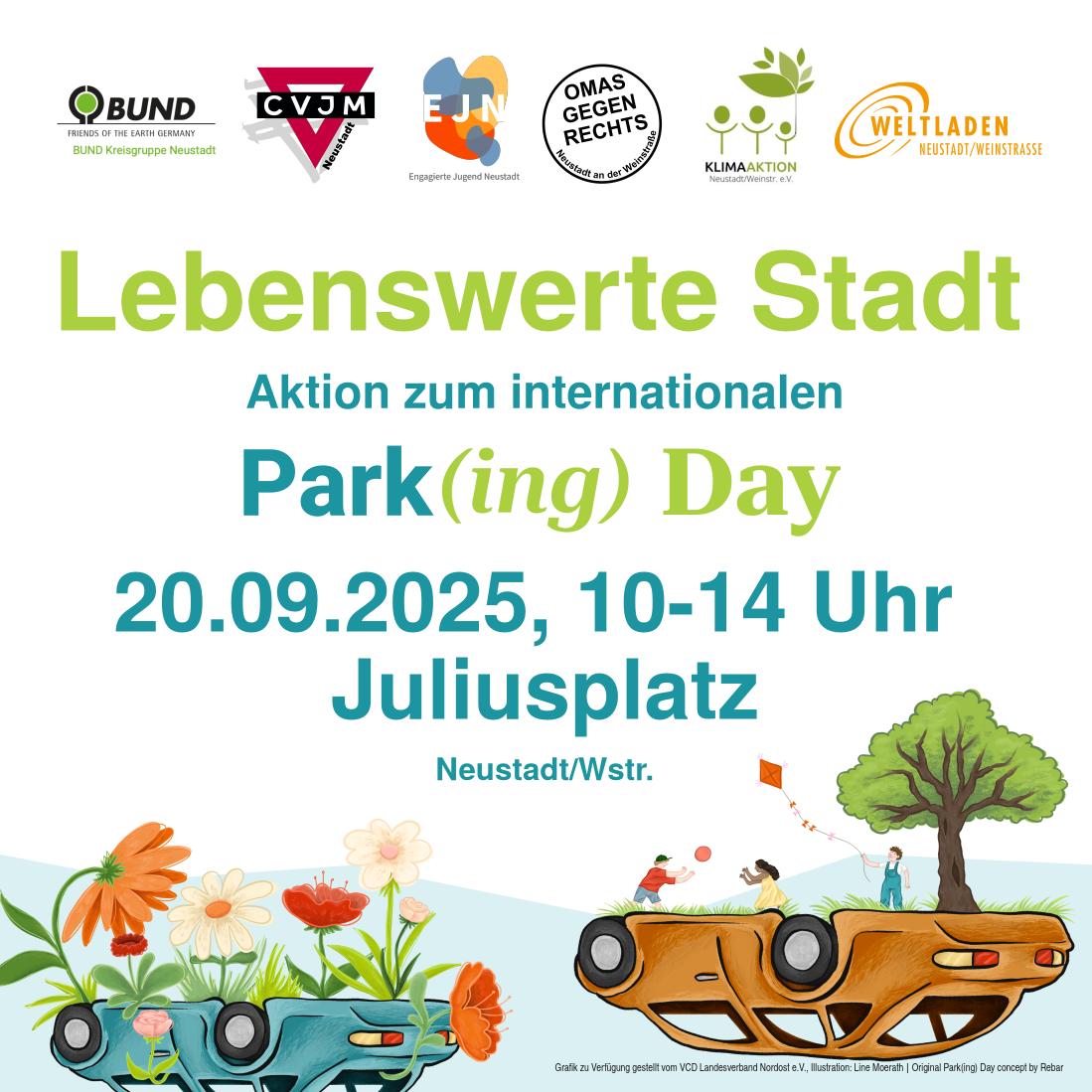 [20.9.] Lebenswerte Stadt – Aktion zum internaltionalen Park(ing) Day