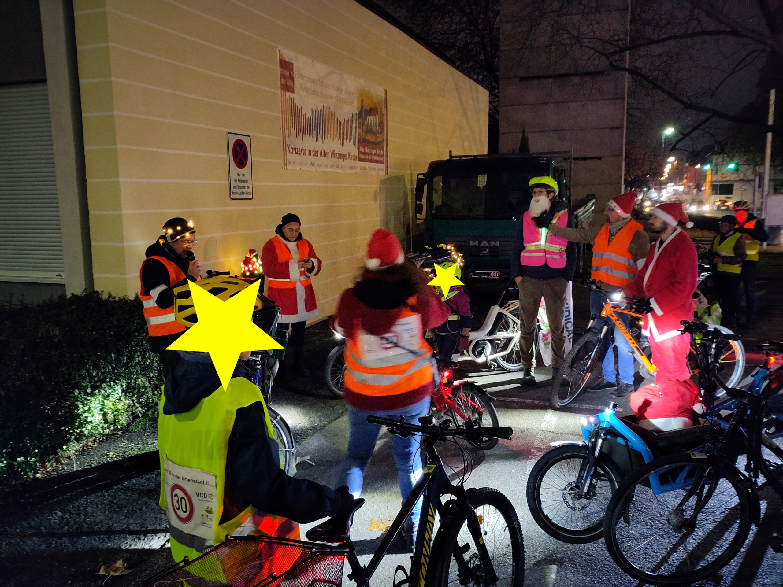 53. Critical Mass - Zwischenkundgebung an der Martin-Luther-Kirche