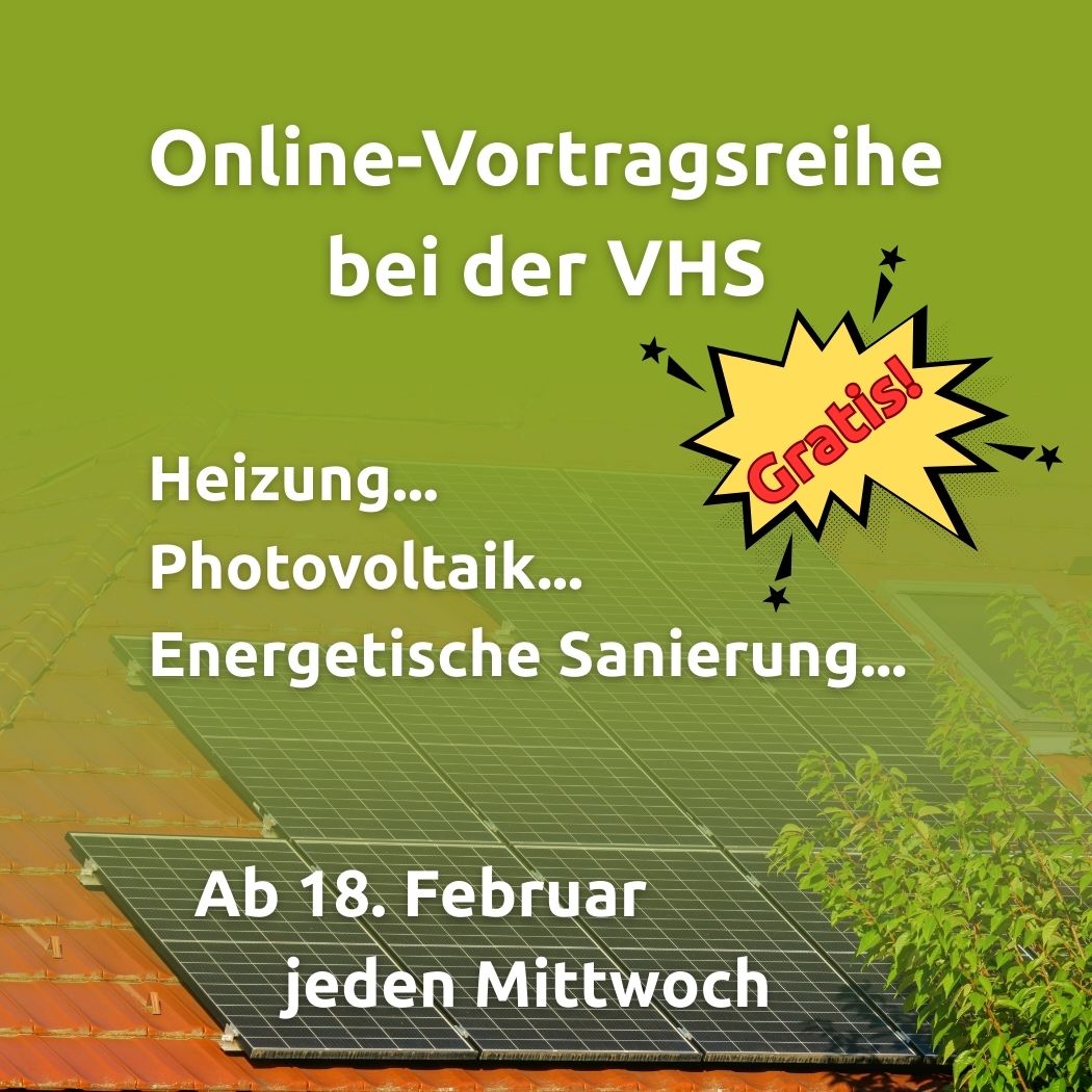 Online Vortragsreihe der VHS startet