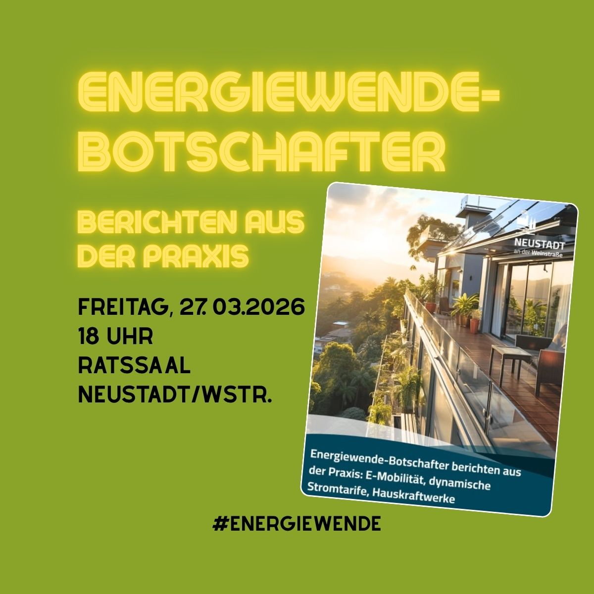 [27.3.] Energiewendebotschafter berichten aus der Praxis