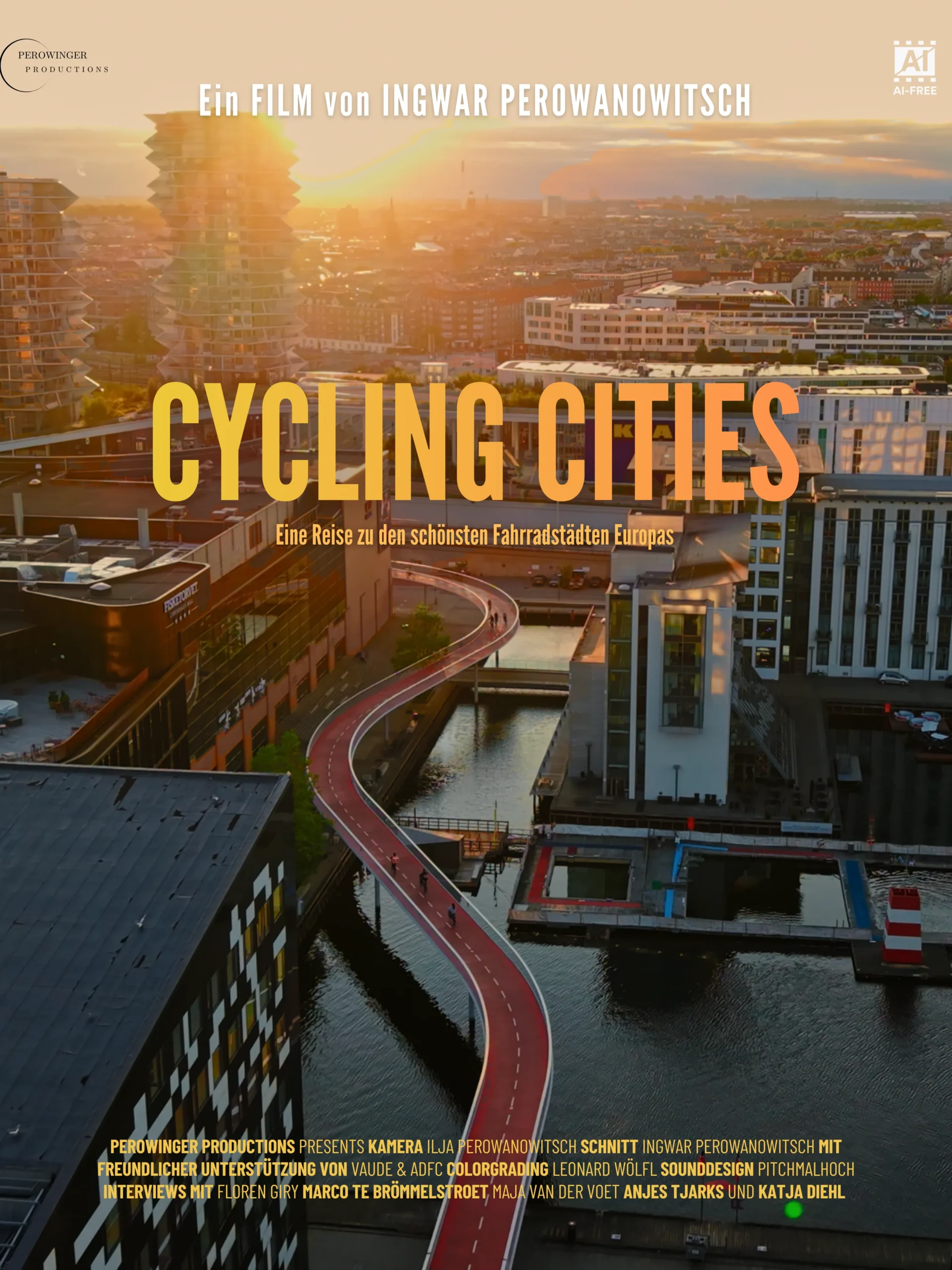 Filmplakat: Cycling Cities - ein Film von Ingwar Perowanowitsch