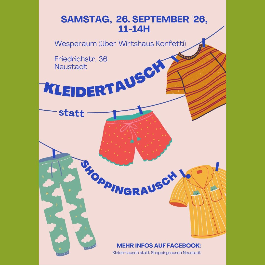 [26.9.] Kleidertausch statt Shoppingrausch